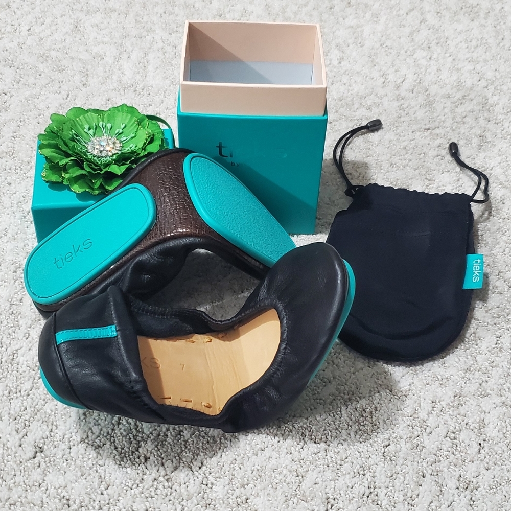 tieks by Gavrieli Shoes Matte Black Women's Size 7 New with Box